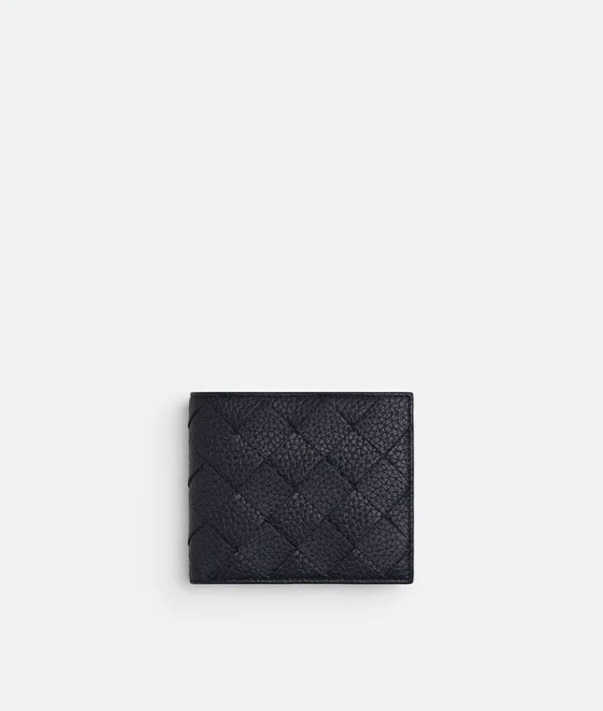 Portefeuille à deux volets Intrecciato avec porte-monnaie