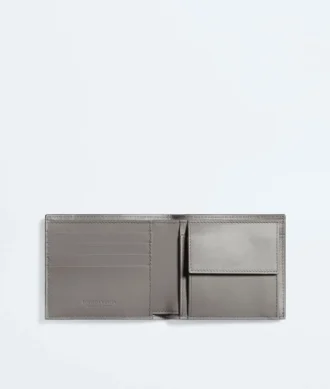 Portefeuille à deux volets Intrecciato avec porte-monnaie