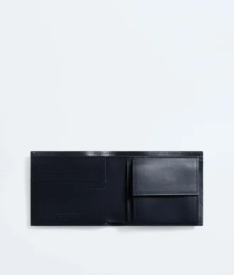 Portefeuille à deux volets Intrecciato avec porte-monnaie