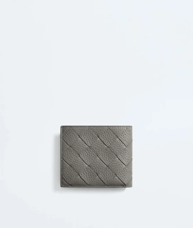 Portefeuille à deux volets Intrecciato avec porte-monnaie