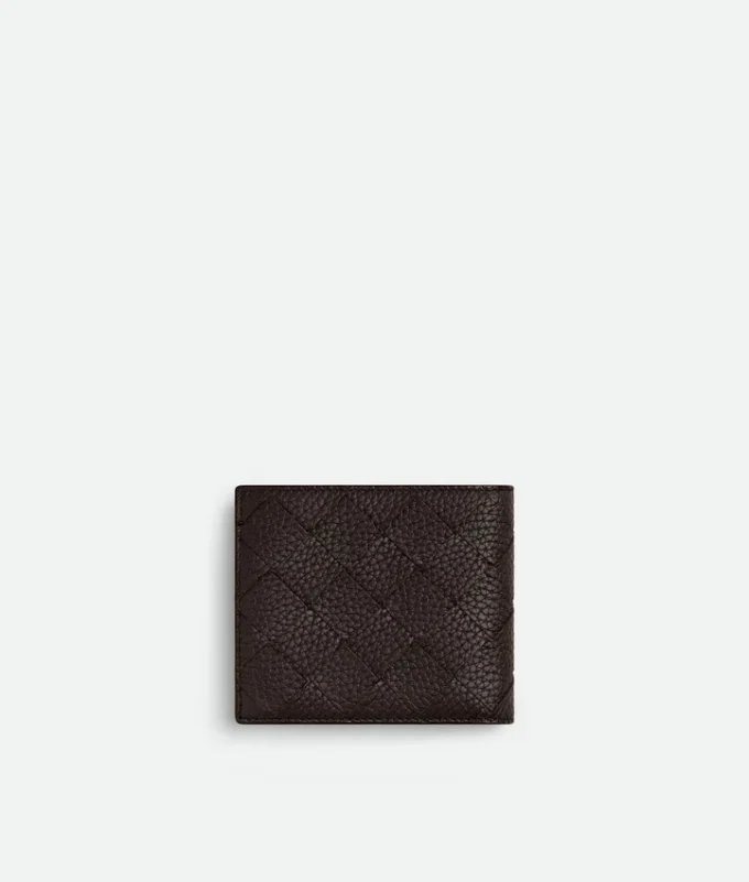 Portefeuille à deux volets Intrecciato avec porte-monnaie