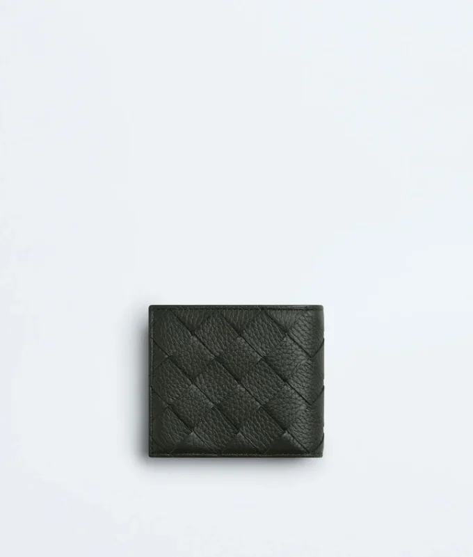 Portefeuille à deux volets Intrecciato avec porte-monnaie