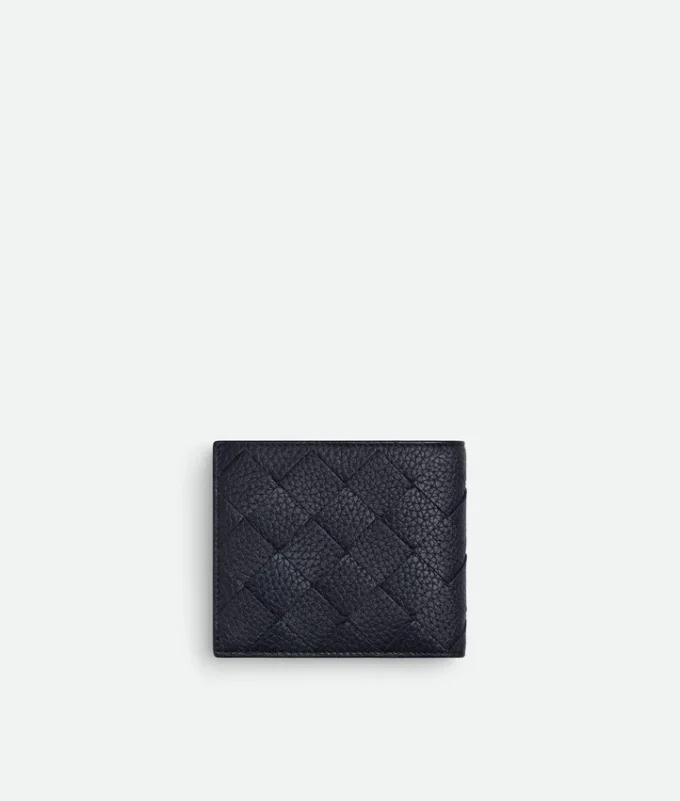 Portefeuille à deux volets Intrecciato avec porte-monnaie