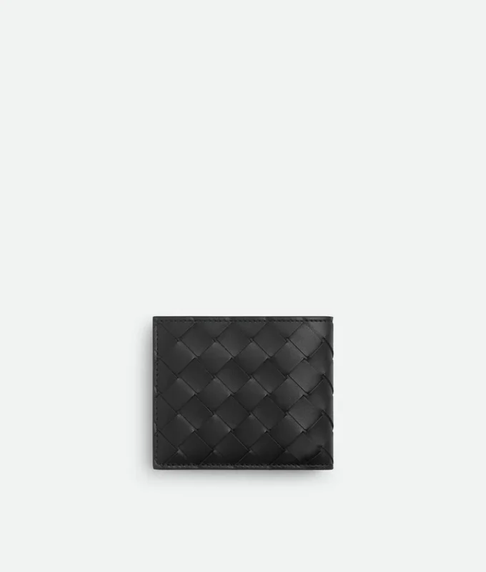 Portefeuille à deux volets Intrecciato avec porte-monnaie