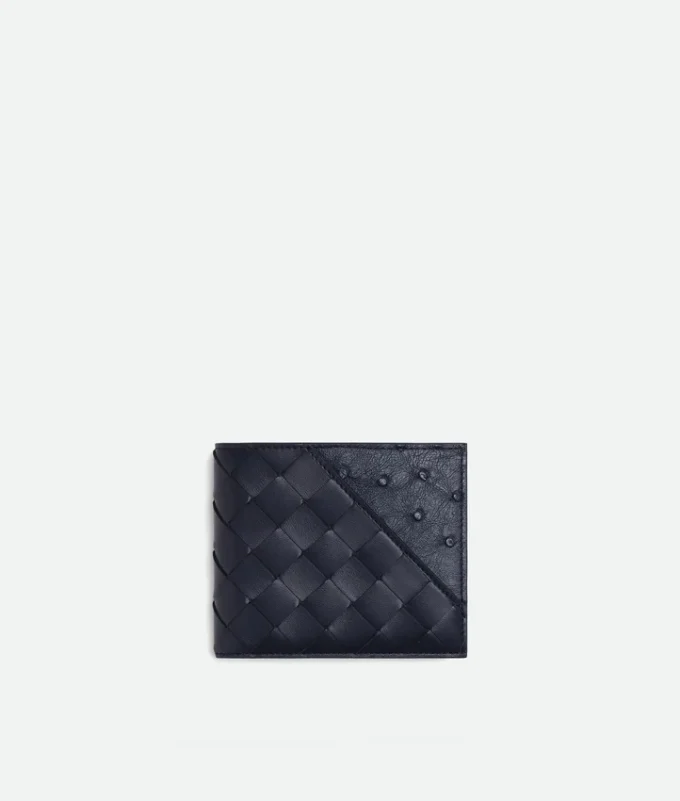 Portefeuille à deux volets Intrecciato Diagonal
