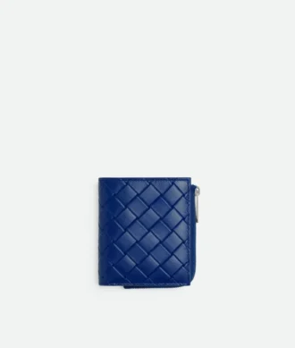 Portefeuille à deux volets Intrecciato estampé