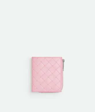 Portefeuille à deux volets Intrecciato estampé