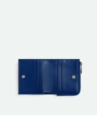 Portefeuille à deux volets Intrecciato estampé