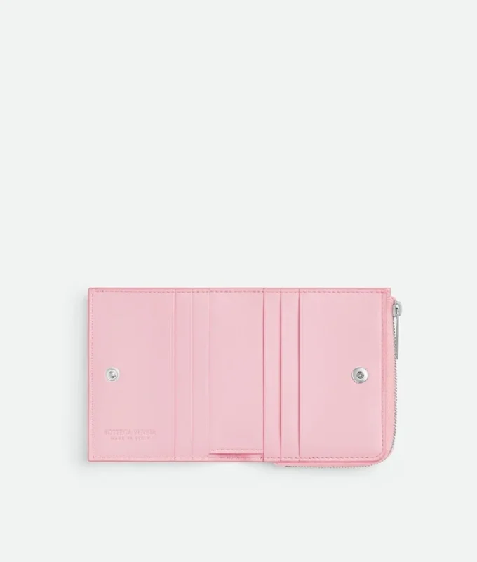 Portefeuille à deux volets Intrecciato estampé