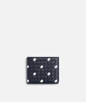 Portefeuille à deux volets Intrecciato Piccolo