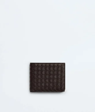 Portefeuille à deux volets Intrecciato Piccolo