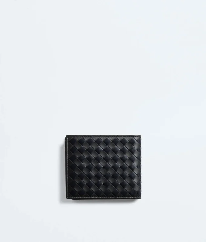 Portefeuille à deux volets Intrecciato Piccolo
