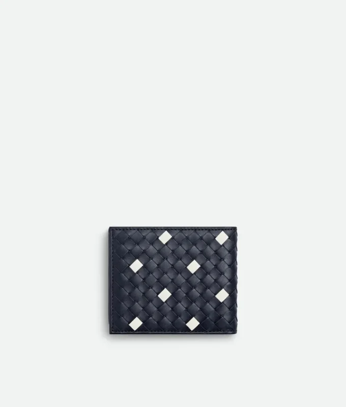Portefeuille à deux volets Intrecciato Piccolo