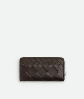 Portefeuille Intrecciato à fermeture éclair