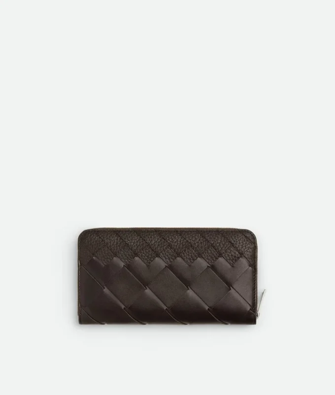 Portefeuille Intrecciato à fermeture éclair