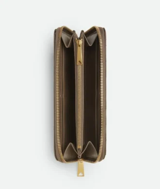 Portefeuille Intrecciato à fermeture éclair