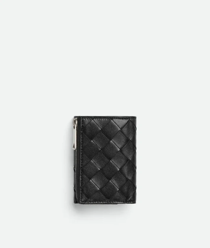 Portefeuille Intrecciato Tiny à trois volets