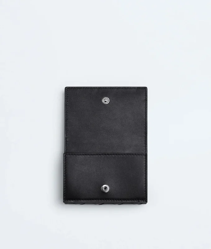 Portefeuille Intrecciato Tiny à trois volets