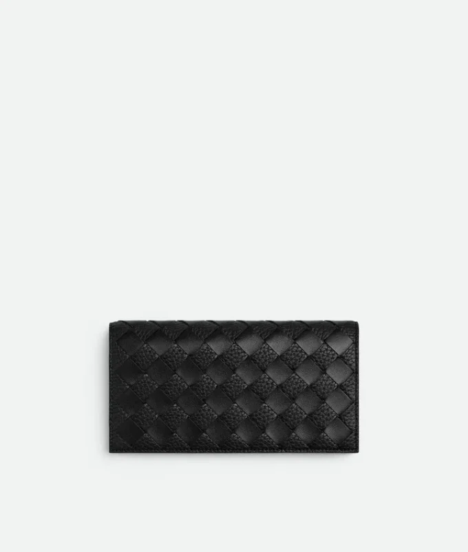 Portefeuille long Intrecciato avec porte-monnaie