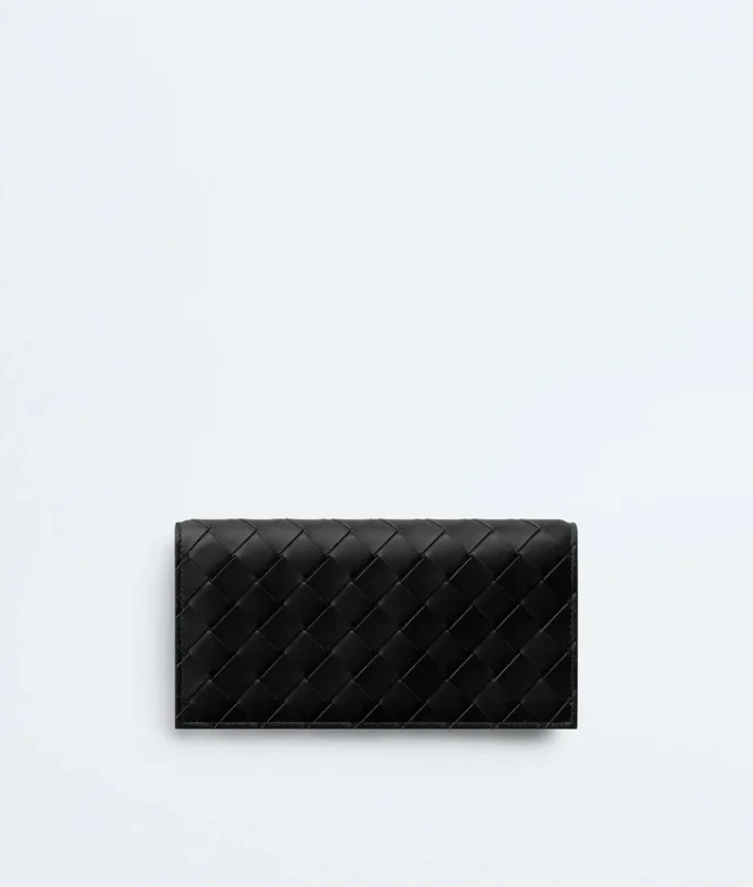 Portefeuille long Intrecciato avec porte-monnaie
