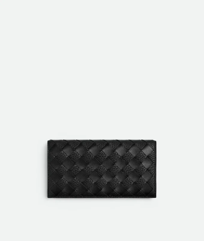 Portefeuille long Intrecciato avec porte-monnaie