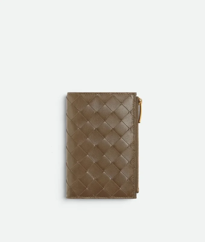 Portefeuille moyen à deux volets Intrecciato