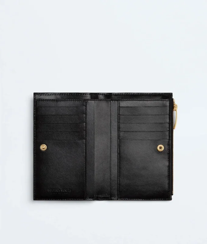 Portefeuille moyen à deux volets Intrecciato