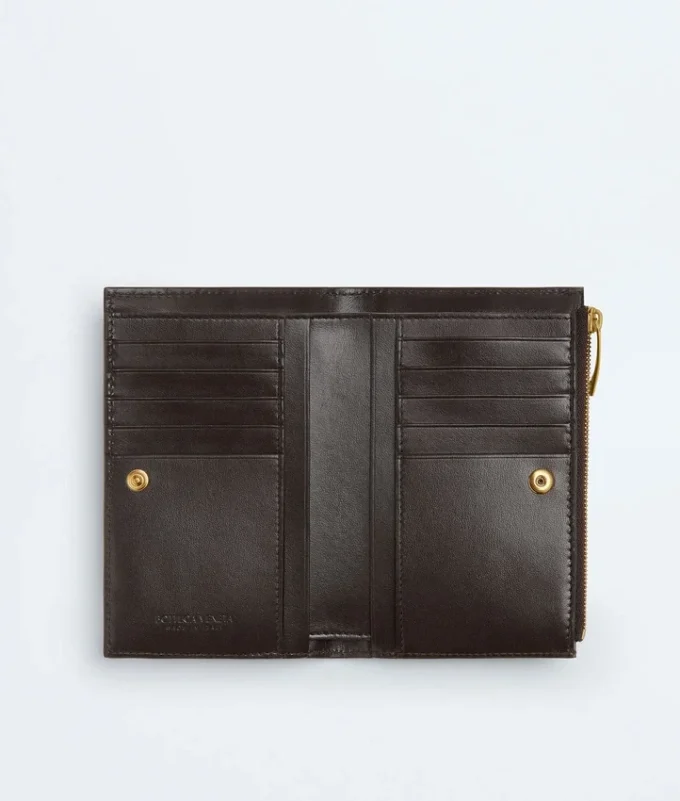 Portefeuille moyen à deux volets Intrecciato