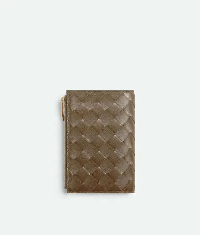 Portefeuille moyen à deux volets Intrecciato