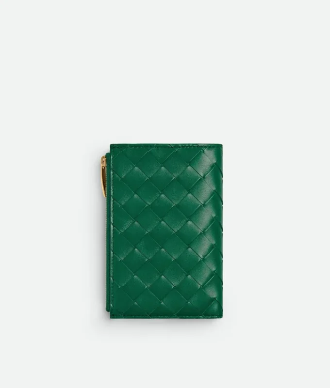 Portefeuille moyen à deux volets Intrecciato