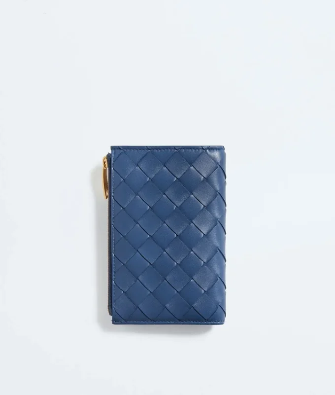 Portefeuille moyen à deux volets Intrecciato