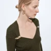 Pull en cachemire et soie à côtes