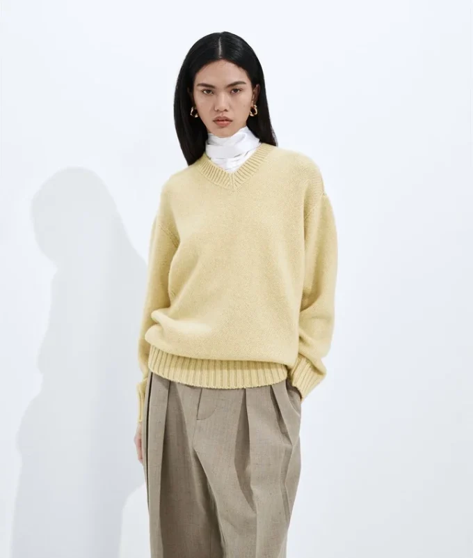 Pull en cachemire torsadé