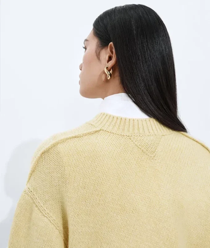 Pull en cachemire torsadé