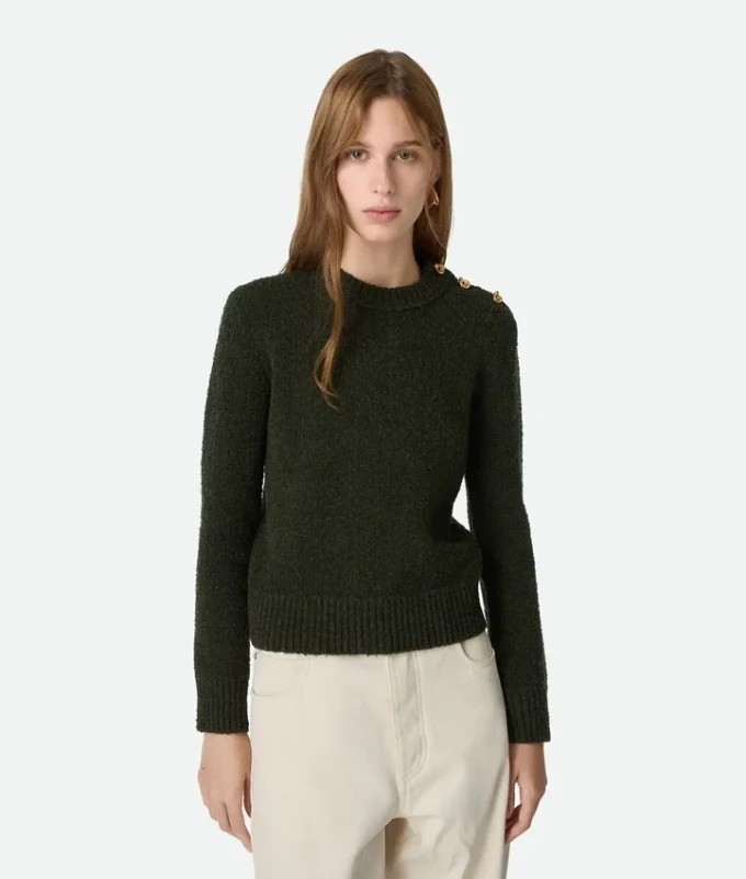 Pull en laine bouclée