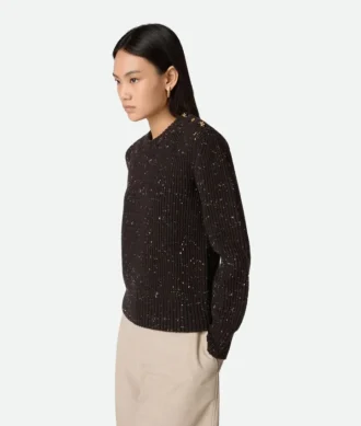 Pull en laine à côtes anglaises
