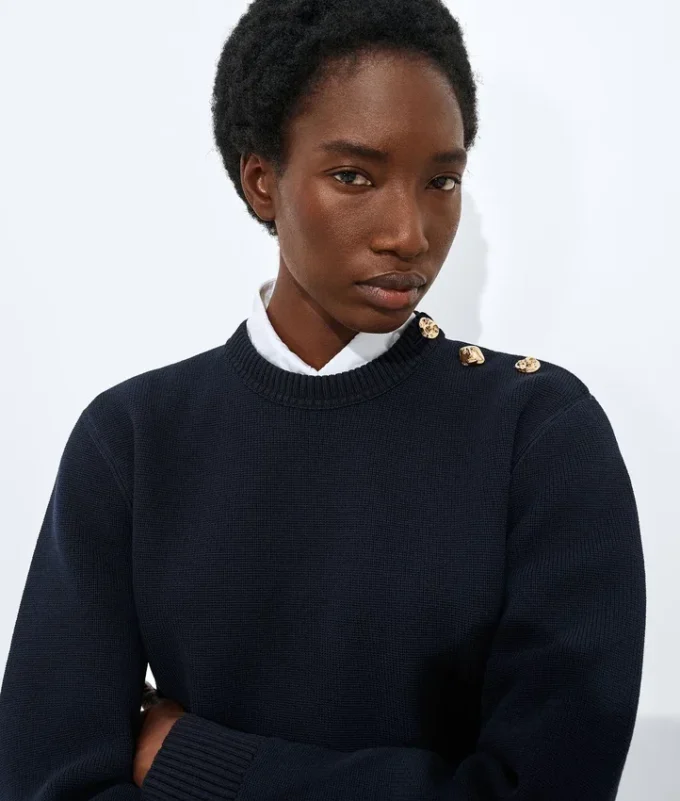 Pull en laine et coton