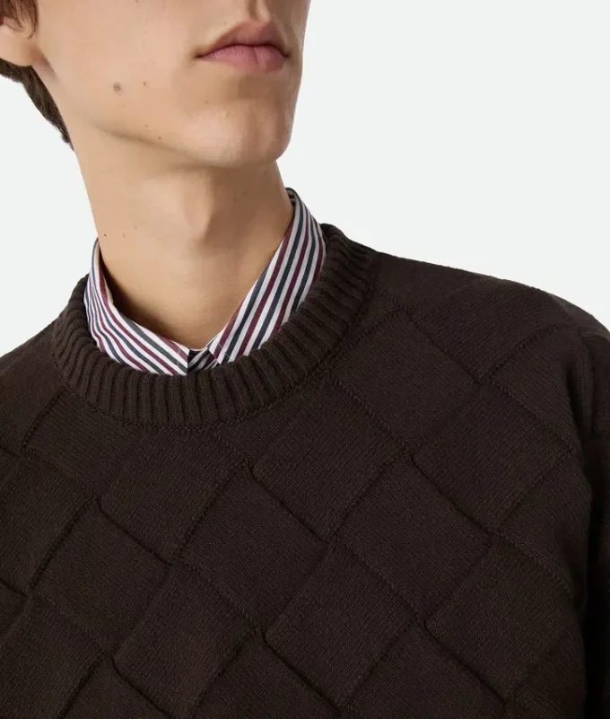 Pull en laine Intrecciato