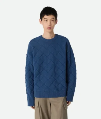 Pull en laine à motif Intrecciato