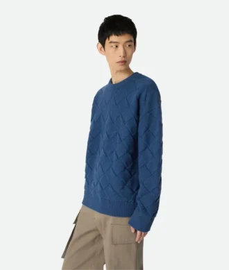 Pull en laine à motif Intrecciato