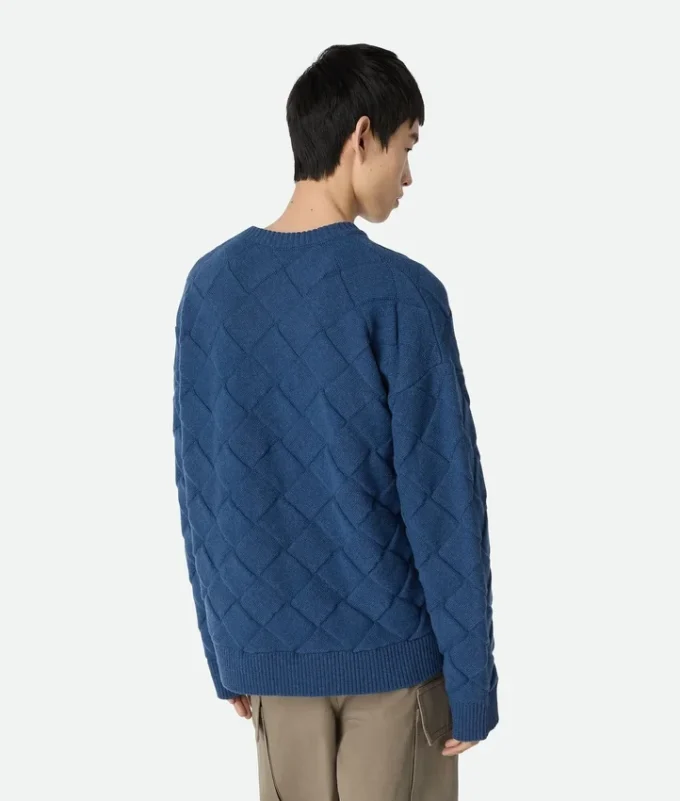 Pull en laine à motif Intrecciato Pull en laine à motif Intrecciato