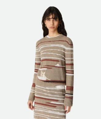 Pull en lin et coton