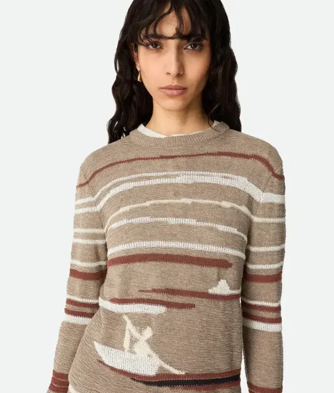 Pull en lin et coton