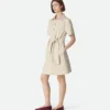 Robe en coton et lin