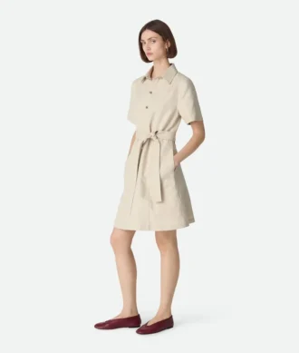 Robe en coton et lin