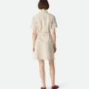 Robe en coton et lin