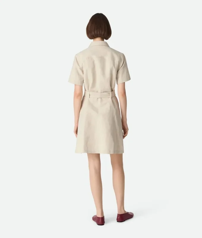 Robe en coton et lin