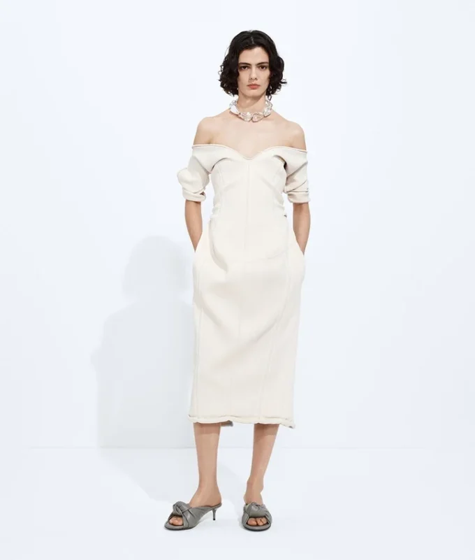 Robe en crêpe double