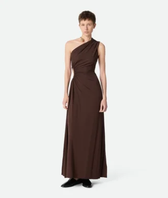 Robe en jersey de viscose crêpé