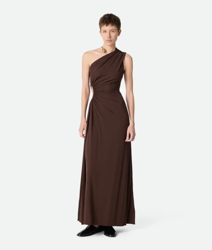 Robe en jersey de viscose crêpé